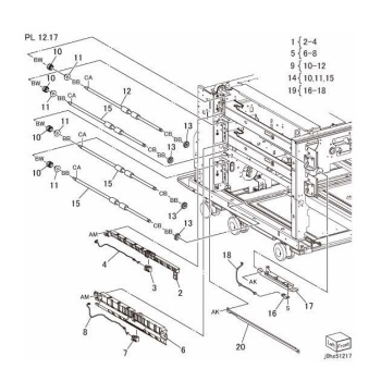 Takeaway Roll For xerox C60 C70 series