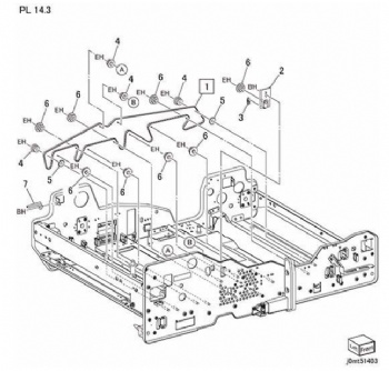 Duplex Drawer Assembly (2 of 3) For Xerox Versant 80 V180 2100 3100 Series