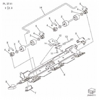 Guide Assembly-Exit Up For Xerox Versant 80 V180 2100 3100 Series
