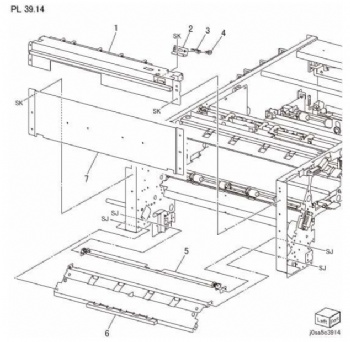 HCS Entrance Chute For Xerox Versant 80 V180 2100 3100 Series