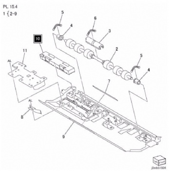 Registration Upper Chute and CIS For Xerox D95 D110 D125 Series