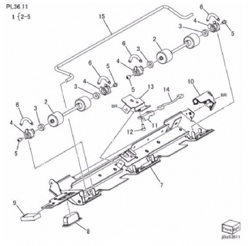 Guide Assembly-Exit Up For Xerox D95 D110 D125 Series