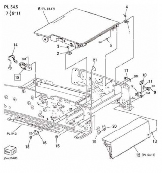 Feeder Upper Chute, Feeder Cover Interlock Switch For Xerox Versant 80 V180 2100 3100 Series